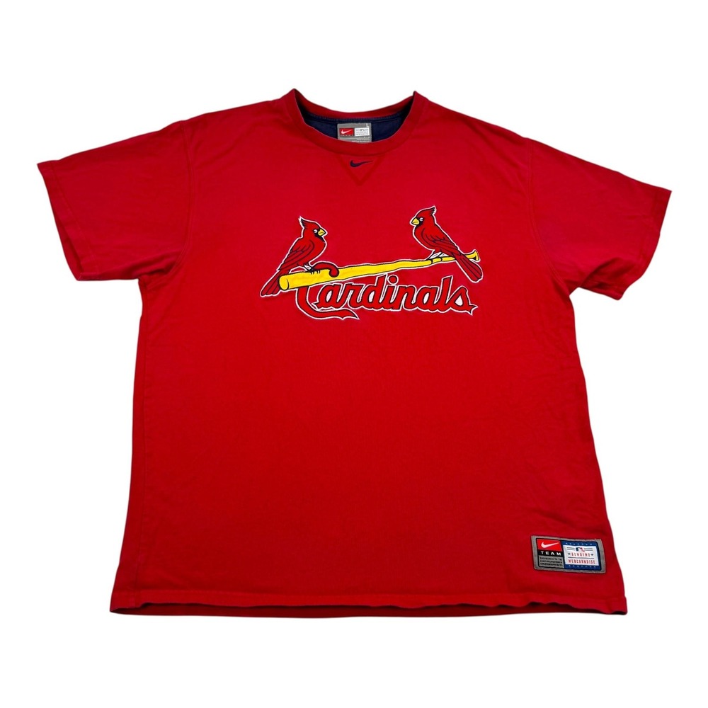 St. Louis Cardinals Shirt Mens Large Red MLB Baseball Graphic Tee Crewneck Nike